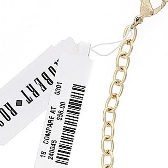 Robert Rose Brown with Gold Toned Necklace NEW - Picture 4 of 4